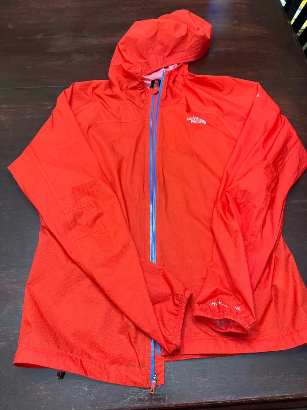 The North Face Coral Red Packable Hooded Jacket